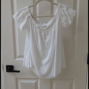 Cloth & Stone, white off the shoulder top